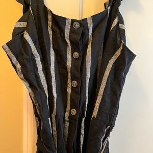 Blue and gray jumpsui